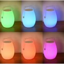 AZZARDO lampa biurkowa BOOMBOX MEDIUM RGBW z pilotem biała