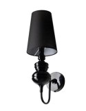 AZZARDO lampa ścienna BAROCO czarna
