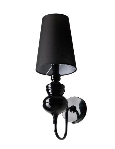 AZZARDO lampa ścienna BAROCO czarna