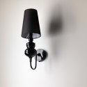 AZZARDO lampa ścienna BAROCO czarna