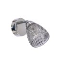 ESTELLO lampa sufitowa kinkiet chromowy 1x40W G9 klosz dymiony
