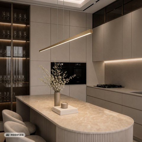 Lampa Liniowa LED Wisząca MERIDA DDXT2000 15W 120cm Złoty CCT