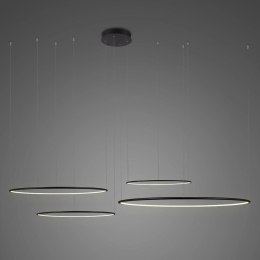 Lampa wisząca Ledowe Okręgi No.4 150cm 4k czarna