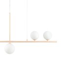 Lampa wisząca MODERNO 80 cm -kremowa z białymi kloszami