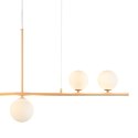 Lampa wisząca MODERNO 80 cm -kremowa z białymi kloszami