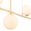 Lampa wisząca MODERNO 80 cm -kremowa z białymi kloszami
