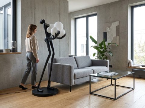 MOOSEE lampa podłogowa HUMAN czarna