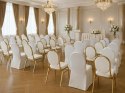 Zestaw 2 krzeseł bankietowych HESTIA + 2 pokrowce WEDING