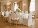 Zestaw 6 krzeseł bankietowych HESTIA + 6 pokrowców WEDING