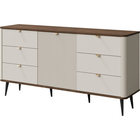 Komoda 1D6SZ APERTA 09 kaszmir / orzech