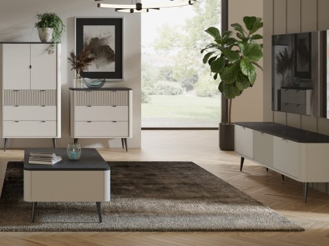 Komoda 1D6SZ APERTA 09 kaszmir / szary kamień
