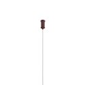 Lampa wisząca MODERNO 80 cm - burgundowa z białymi kloszami