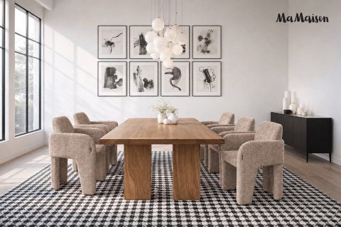 MaMaison krzesło LAUREN beżowe / taupe