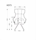 K573 krzesło popielaty