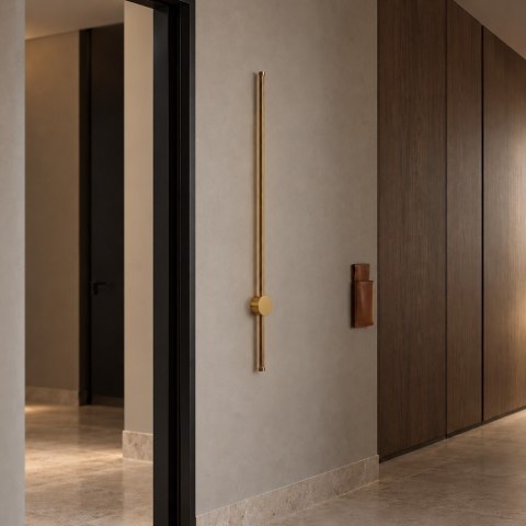 Lampa ścienna SPARO 100 cm LED, złoty połysk