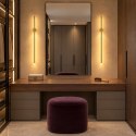 Lampa ścienna SPARO 100 cm LED, złoty połysk