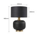 Light Prestige Lampa stołowa Tamiza 48 cm czarna 1xE27