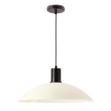 TEDIN lampa wisząca czarny 1x15 GU10 klosz biały