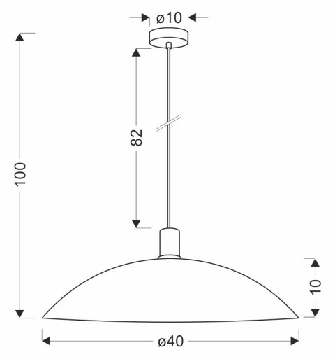 TEDIN lampa wisząca czarny 1x15 GU10 klosz biały