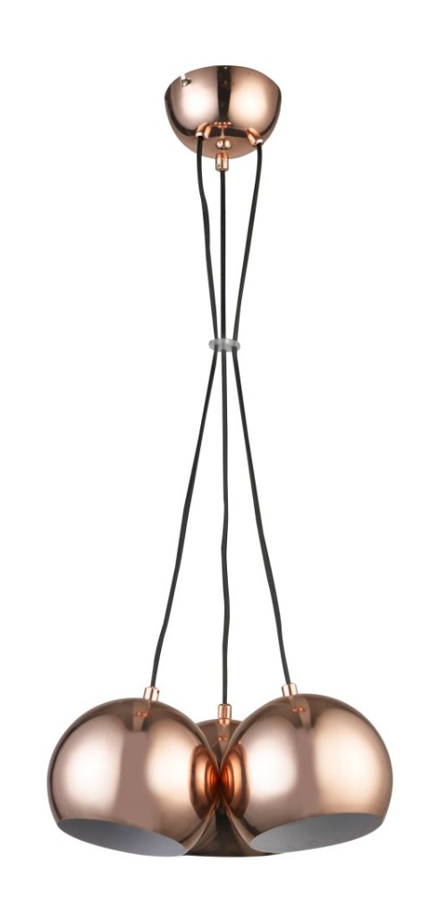 Light Prestige Lampa wisząca Rame miedziana 3xE14