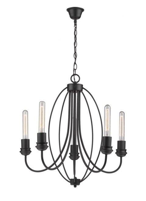 Light Prestige Lampa wisząca Canaria czarna 5xE27