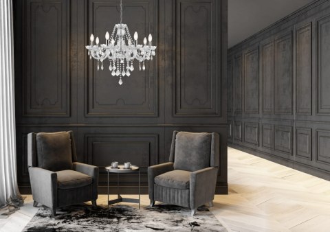 Light Prestige Kinkiet Cristallo srebrny 1xE14