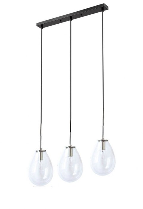 Light Prestige Lampa wisząca Fondi czarna 3xE14