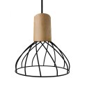 Light Prestige Lampa wisząca Moderno czarno - brązowa1xGU10