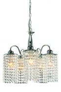 Light Prestige Lampa wisząca Bright Star srebrna 5xE27