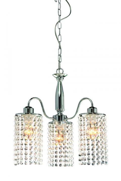 Light Prestige Lampa wisząca Bright Star srebrna 5xE27