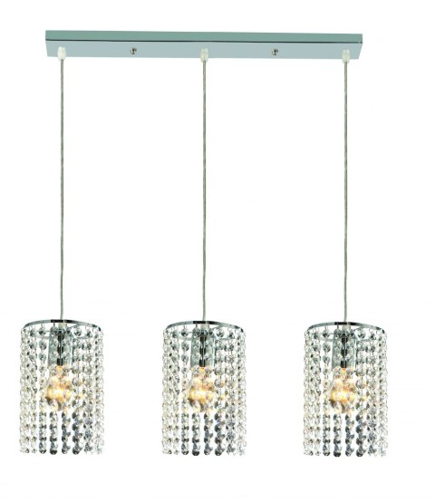 Light Prestige Lampa wisząca Bright Star srebrna 5xE27