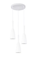Light Prestige Lampa wisząca Solin 3 biała 3xE27