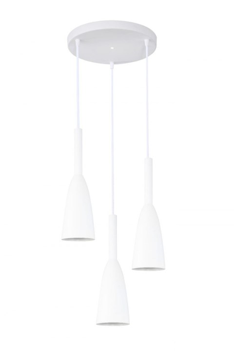 Light Prestige Lampa wisząca Solin 3 biała 3xE27