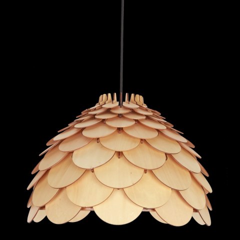 Light Prestige Lampa wisząca Burgo mała 1xE27 drewno LP-101335/1P S