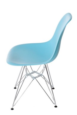 Krzesło P016 PP ocean blue, chromowane nogi