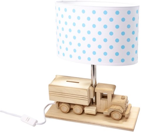 Lampa stołowa Ciężarówka - Skarbonka - kropki Hellux
