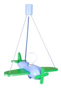 Lampa wisząca Clipper zielono-błękitny Hellux