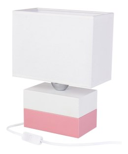 Lampa stołowa Colorato różowo-biała Hellux