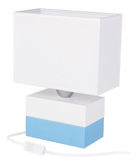 Lampa stołowa Colorato błękitno-biały Hellux