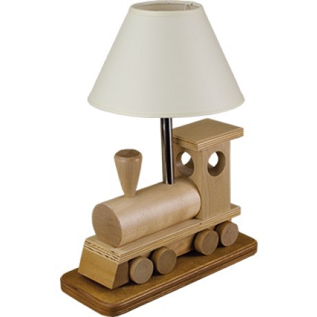 Lampa stołowa Lokomotywa drewniana Hellux