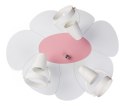 Lampa sufitowa plafon Płatek biało-różowy Hellux