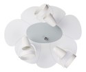 Lampa sufitowa plafon Płatek biało-szary Hellux