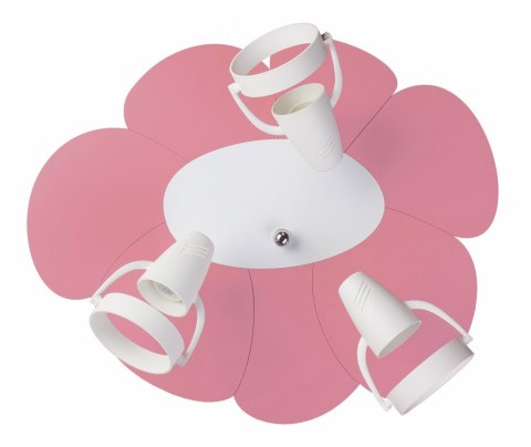 Lampa sufitowa plafon Płatek różowo-biały Hellux