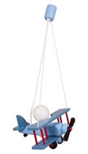 Lampa wisząca Samolot mały niebiesko-czarny-czerwony Hellux
