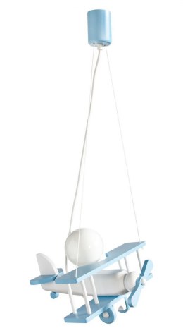 Lampa wisząca Samolot mały błękitno-biały Hellux