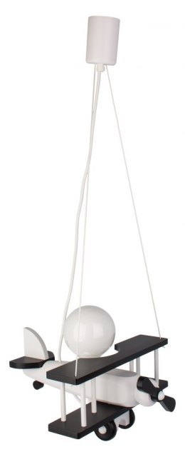 Lampa wisząca Samolot mały czarno-biały Hellux