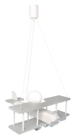 Lampa wisząca Samolot duży szaro-biały Hellux
