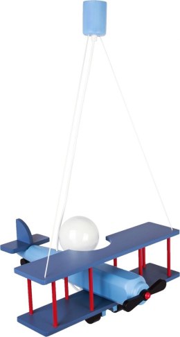 Lampa wisząca Samolot duży niebiesko-czarno-czerwony Hellux