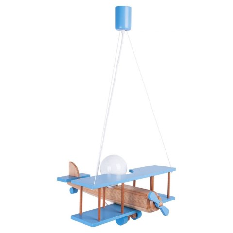 Lampa wisząca Samolot duży błękitno-naturalny Hellux
