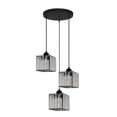 Light Prestige Lampa wisząca Galactico czarna 3xE27